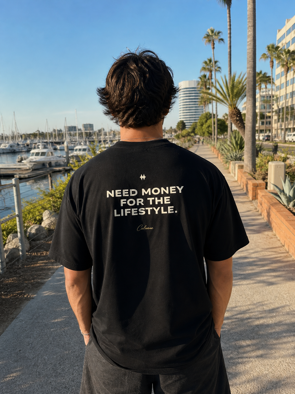 Need Money For The Lifestyle Classic Black Tee