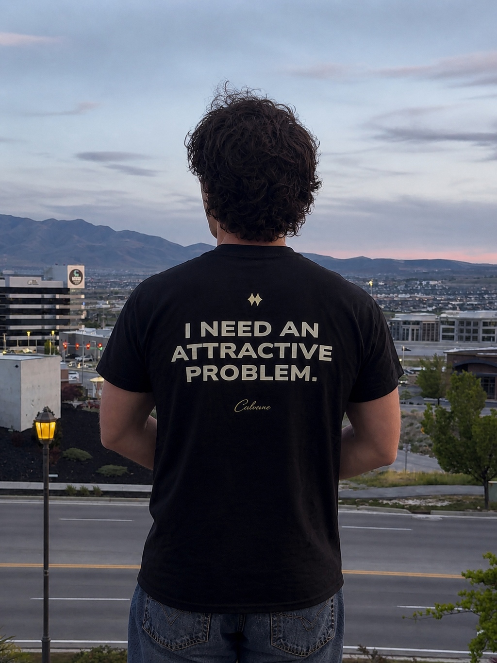 I Need An Attractive Problem Classic Black Tee