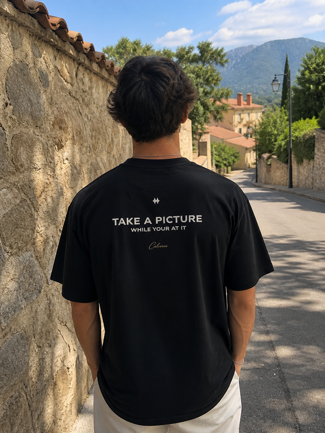 Take A Picture While Your At It Classic Black Tee