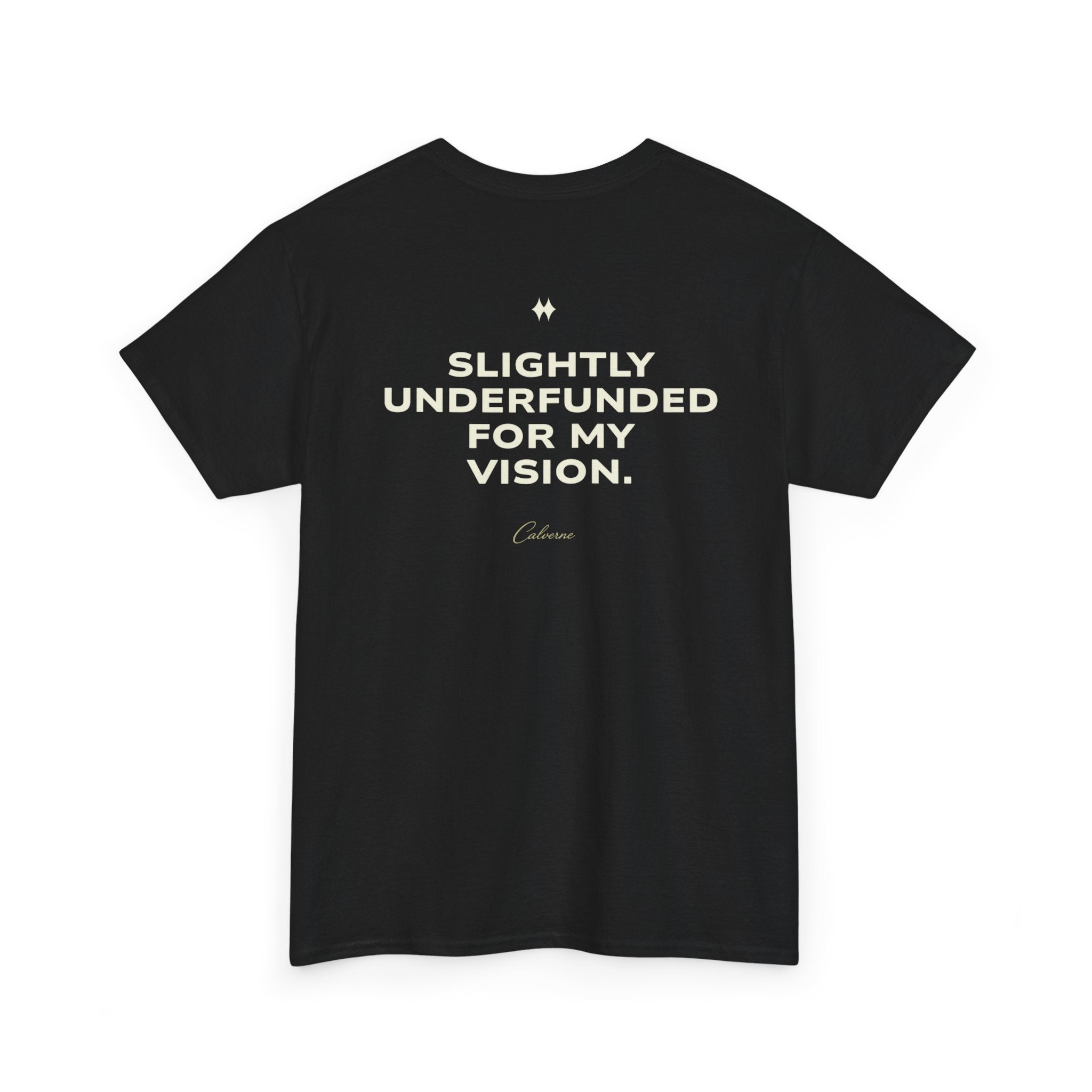 Slightly Underfunded For My Vision Classic Black Tee