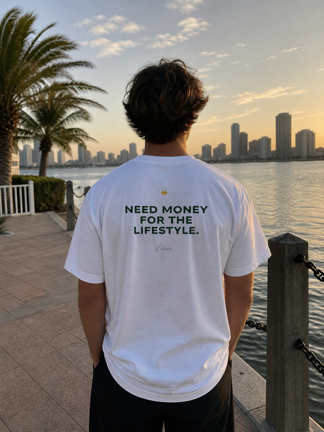 Need Money For The Lifestyle Classic White Tee