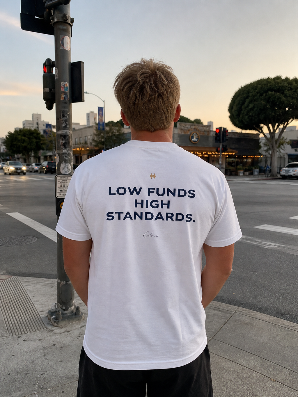 Low Funds High Standards Classic White Tee