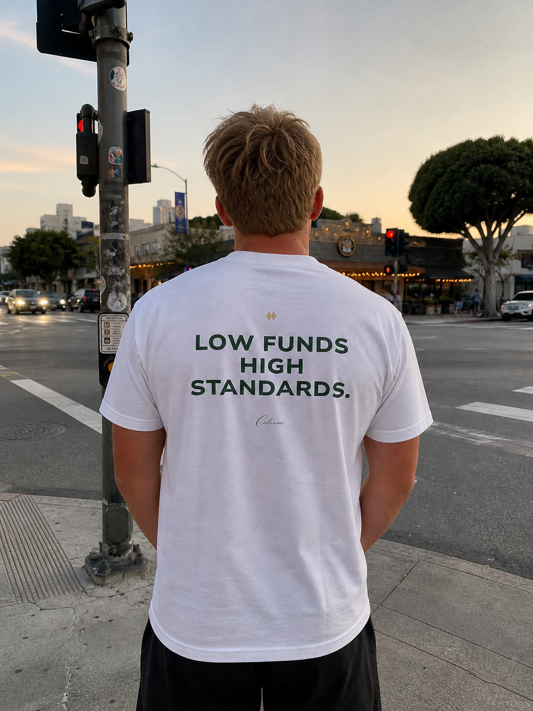 Low Funds High Standards Classic White Tees
