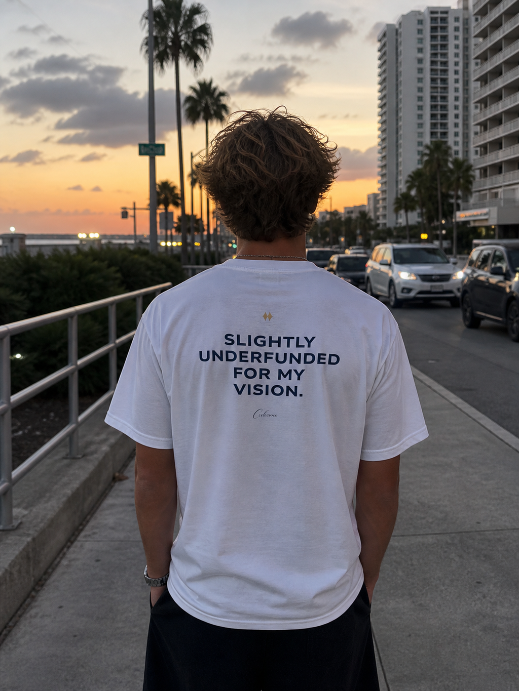 Slightly Underfunded For My Vision Classic White Tee