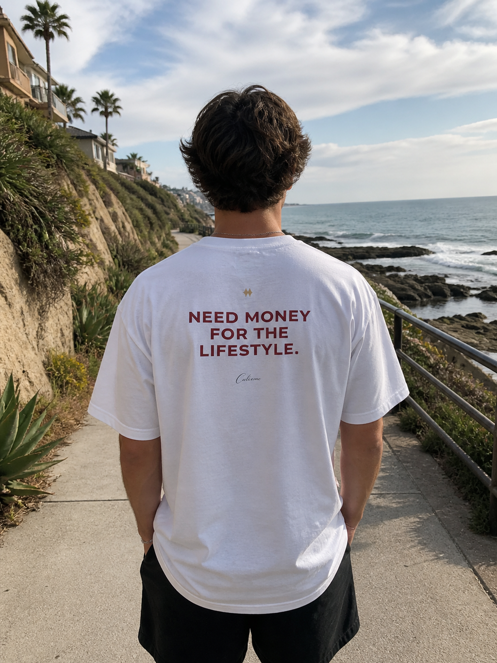 Need Money For The Lifestyle Classic White Tee
