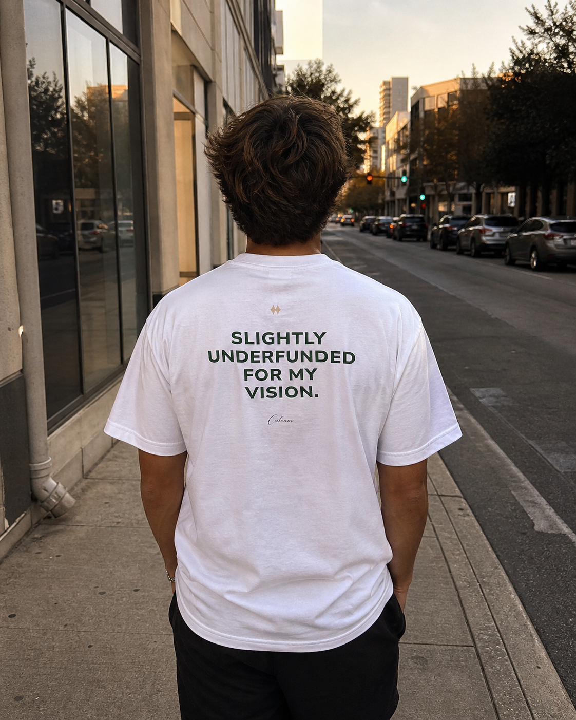 Slightly Underfunded For My Vision Classic White Tee