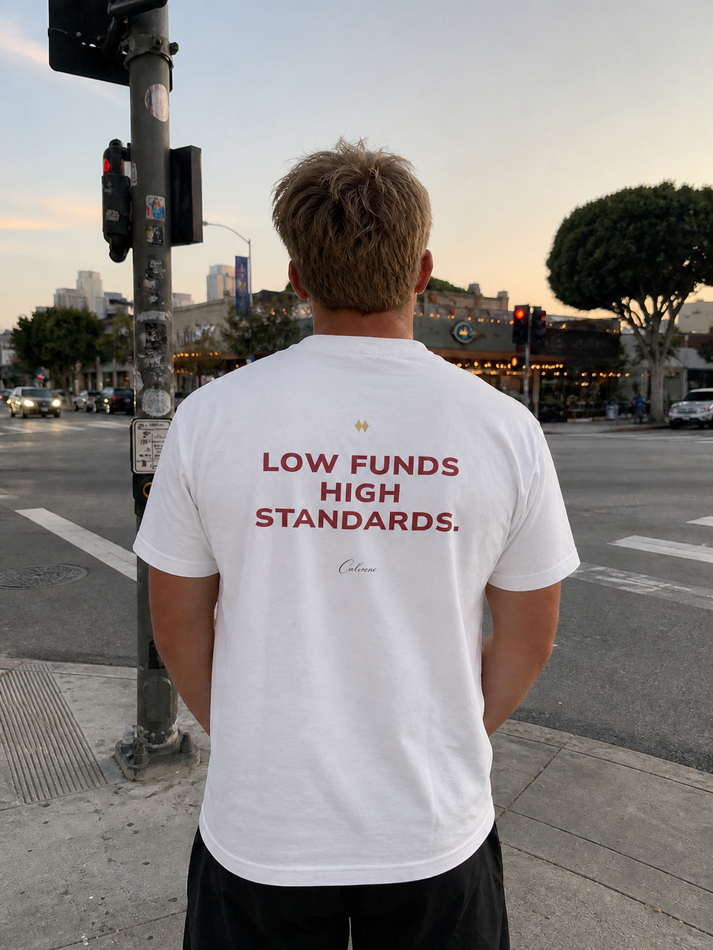 Low Funds High Standards Classic White Tee